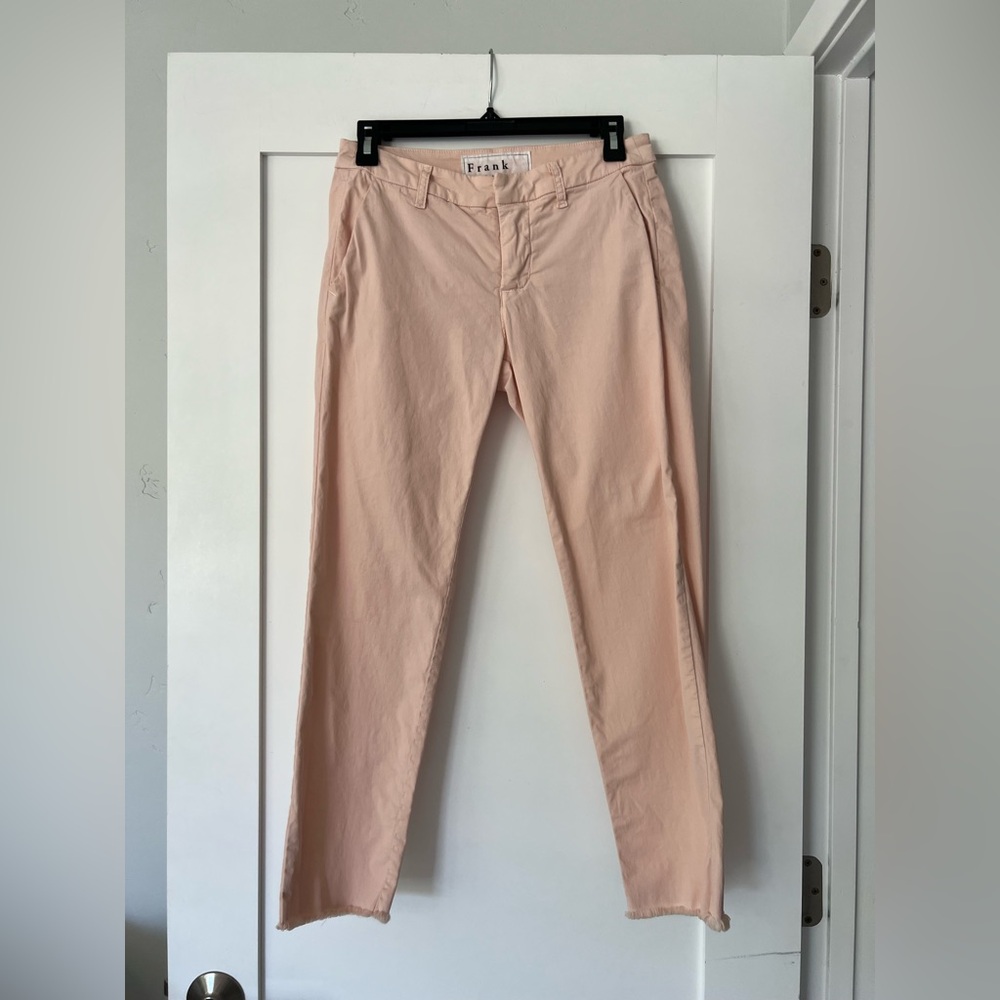 Frank & Eileen Wicklow cropped light pink pant size 0
